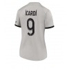 Paris Saint-Germain Mauro Icardi #9 Bortedrakt Kvinner 2022-23 Kortermet